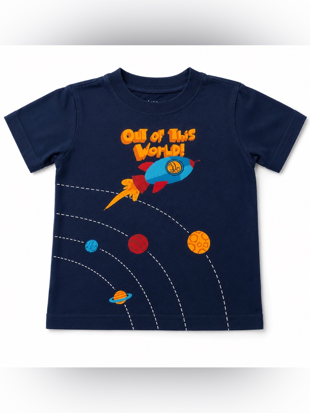 Circo Boys 3T Navy Space Rocket Graphic T-Shirt | Planets Galaxy Tee Toddler
